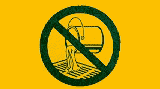 A no-dumping sign